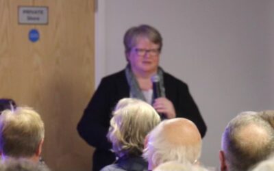 EADT Therese Coffey at SEAS meeting, ‘unleashed’ by resignation