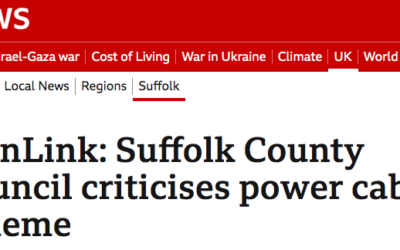 LionLink – Suffolk County Council criticises power cable scheme
